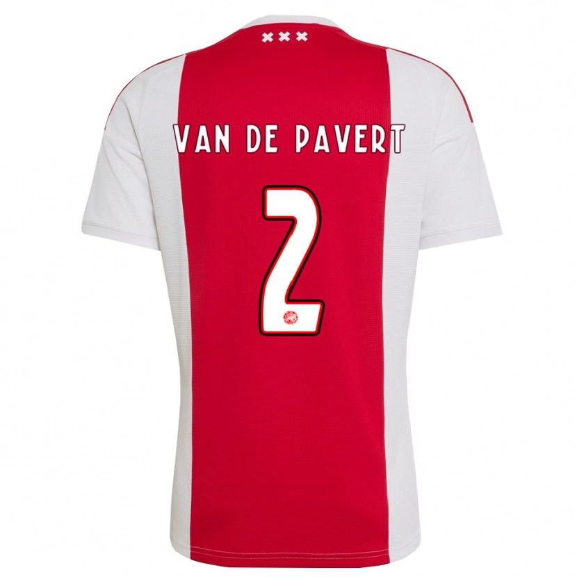 Danxen Kinder Ryan Van De Pavert #2 Rot Weiß Gelb Heimtrikot Trikot 2026/27 T-Shirt Schweiz