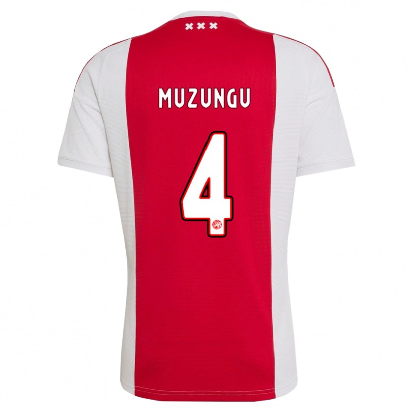 Danxen Kinder Marvyn Muzungu #4 Rot Weiß Gelb Heimtrikot Trikot 2026/27 T-Shirt Schweiz
