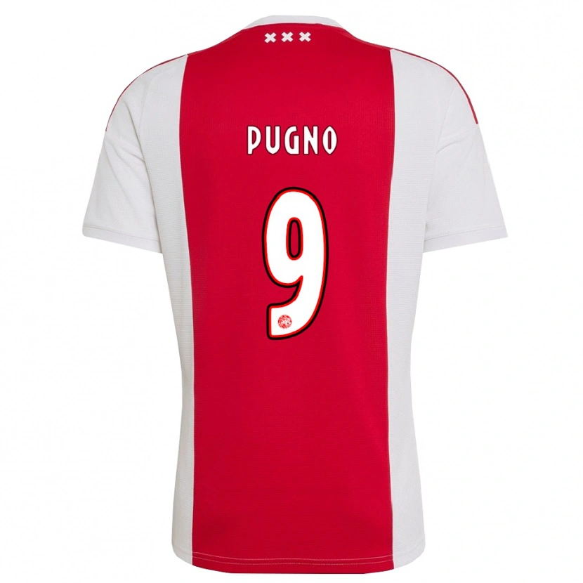 Danxen Kinder Diego Pugno #9 Rot Weiß Gelb Heimtrikot Trikot 2026/27 T-Shirt Schweiz