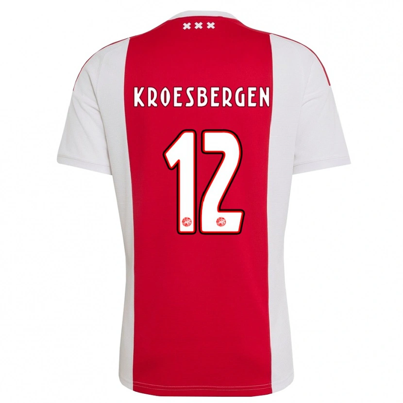 Danxen Kinder Branko Kroesbergen #12 Rot Weiß Gelb Heimtrikot Trikot 2026/27 T-Shirt Schweiz