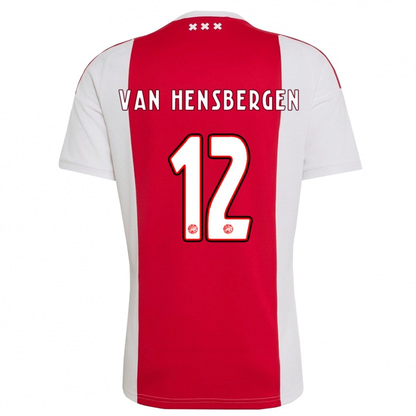 Danxen Kinder Jade Van Hensbergen #12 Rot Weiß Gelb Heimtrikot Trikot 2026/27 T-Shirt Schweiz