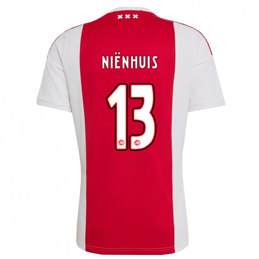 Danxen Kinder Lois Niënhuis #13 Rot Weiß Gelb Heimtrikot Trikot 2026/27 T-Shirt Schweiz