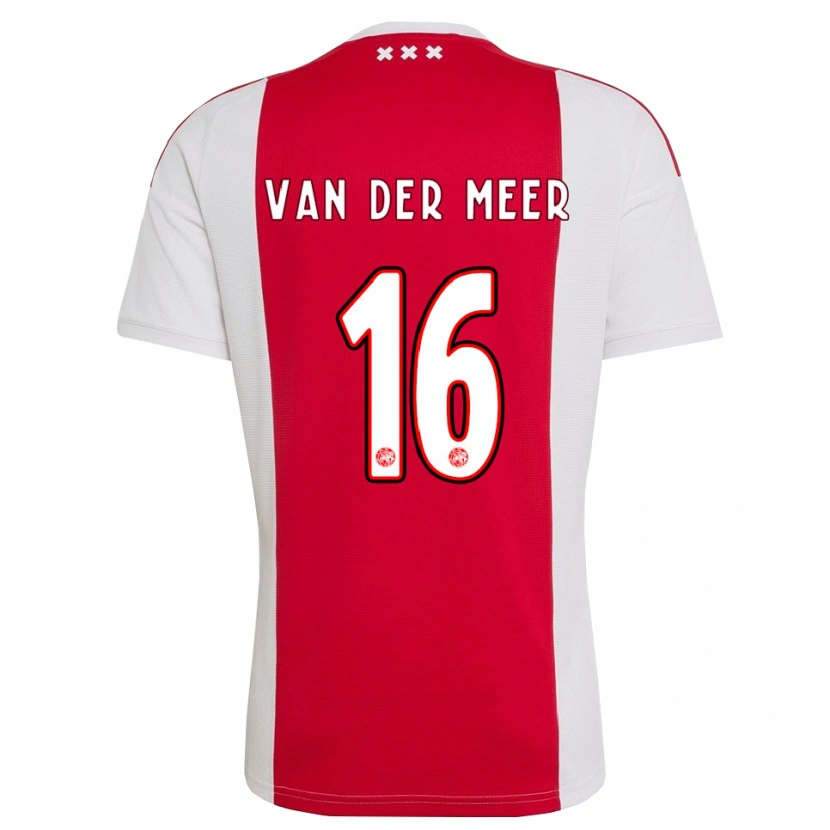 Danxen Kinder Reno Van Der Meer #16 Rot Weiß Gelb Heimtrikot Trikot 2026/27 T-Shirt Schweiz