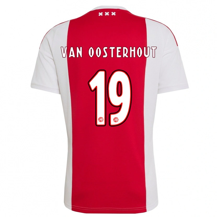Danxen Kinder Charly Van Oosterhout #19 Rot Weiß Gelb Heimtrikot Trikot 2026/27 T-Shirt Schweiz