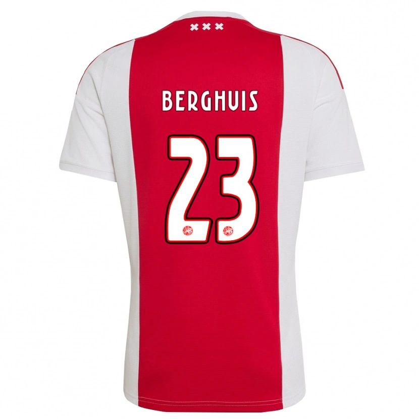 Danxen Kinder Steven Berghuis #23 Rot Weiß Gelb Heimtrikot Trikot 2026/27 T-Shirt Schweiz