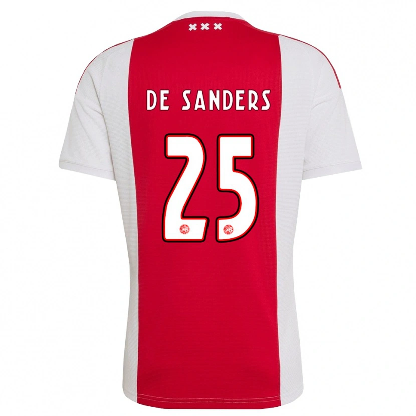 Danxen Kinder Kay-Lee De Sanders #25 Rot Weiß Gelb Heimtrikot Trikot 2026/27 T-Shirt Schweiz