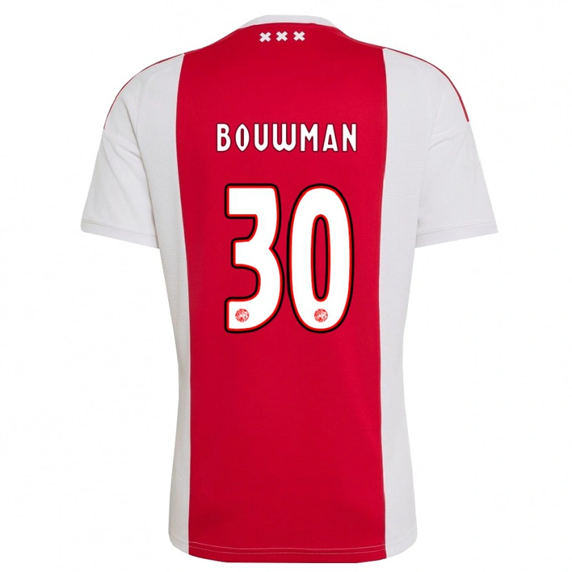 Danxen Kinder Aaron Bouwman #30 Rot Weiß Gelb Heimtrikot Trikot 2026/27 T-Shirt Schweiz