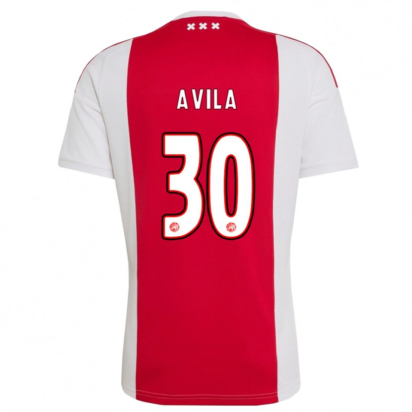 Danxen Kinder Gastón Ávila #30 Rot Weiß Gelb Heimtrikot Trikot 2026/27 T-Shirt Schweiz