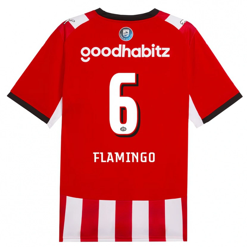 Danxen Kinder Ryan Flamingo #6 Rot Weiß Schwarz Heimtrikot Trikot 2026/27 T-Shirt Schweiz