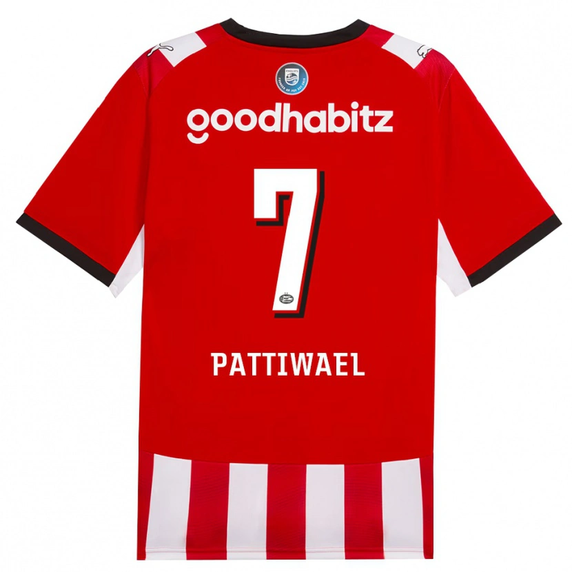 Danxen Kinder Naomi Pattiwael #7 Rot Weiß Schwarz Heimtrikot Trikot 2026/27 T-Shirt Schweiz