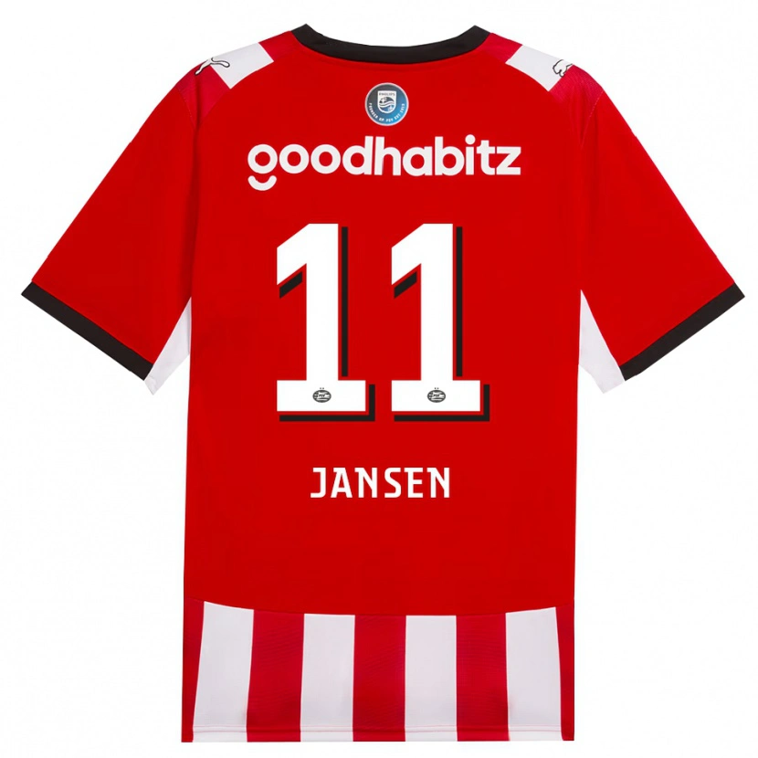 Danxen Kinder Renate Jansen #11 Rot Weiß Schwarz Heimtrikot Trikot 2026/27 T-Shirt Schweiz