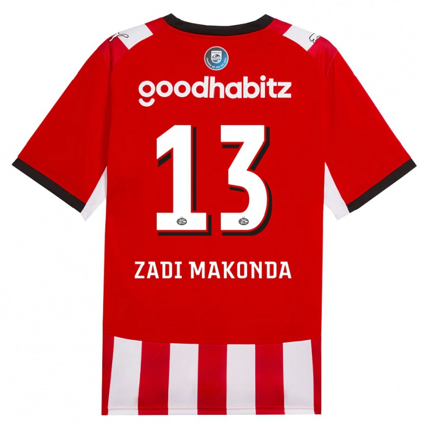 Danxen Kinder David Zadi Makonda #13 Rot Weiß Schwarz Heimtrikot Trikot 2026/27 T-Shirt Schweiz