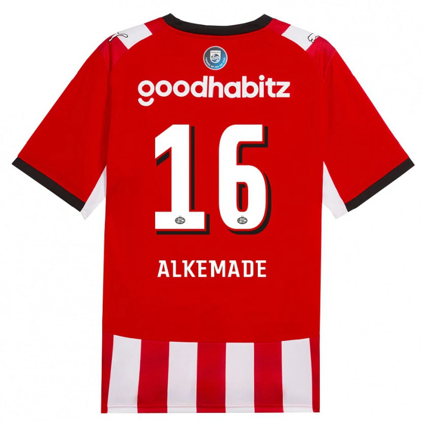 Danxen Kinder Lisan Alkemade #16 Rot Weiß Schwarz Heimtrikot Trikot 2026/27 T-Shirt Schweiz