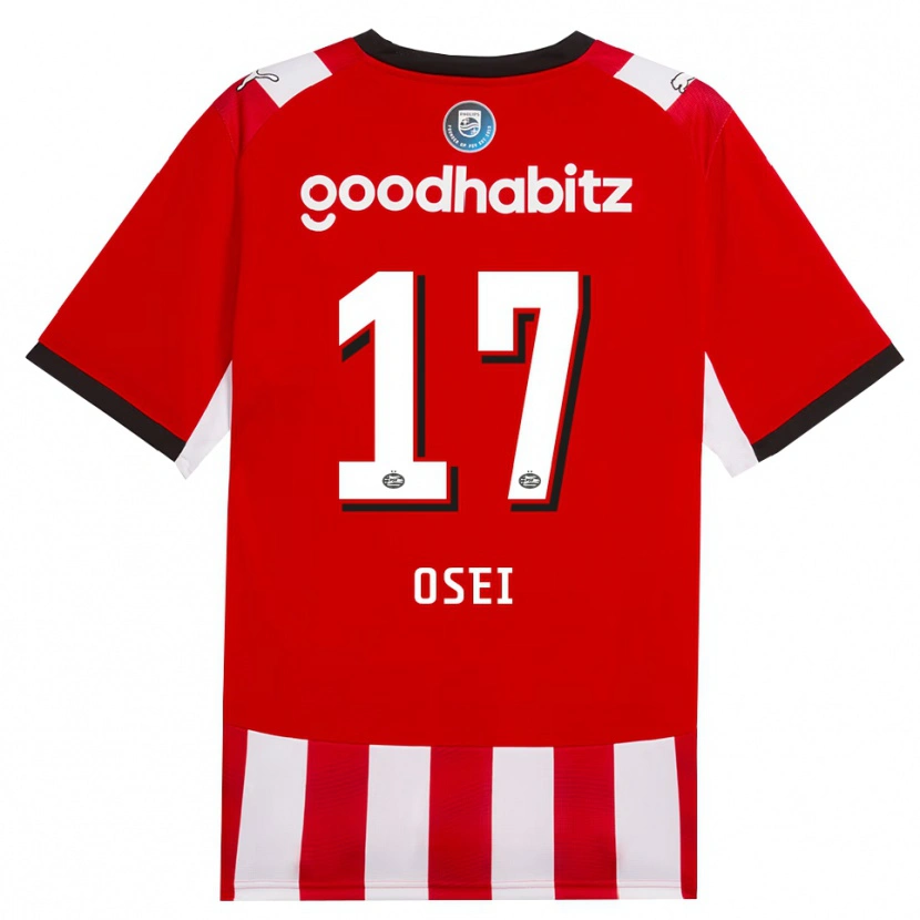 Danxen Kinder Micaiah Osei #17 Rot Weiß Schwarz Heimtrikot Trikot 2026/27 T-Shirt Schweiz