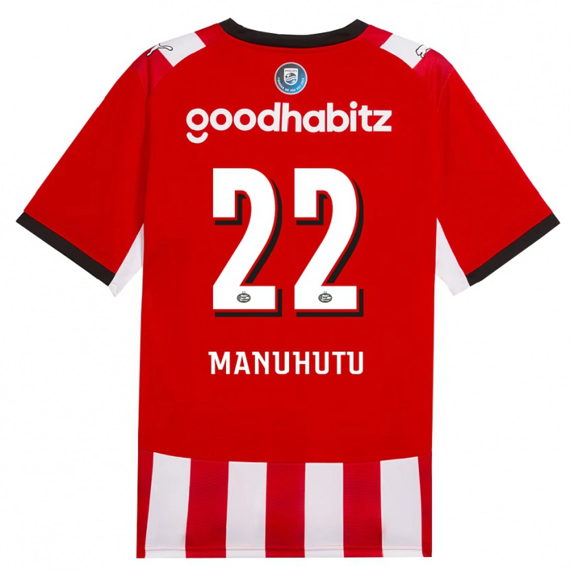 Danxen Kinder Rivas Manuhutu #22 Rot Weiß Schwarz Heimtrikot Trikot 2026/27 T-Shirt Schweiz