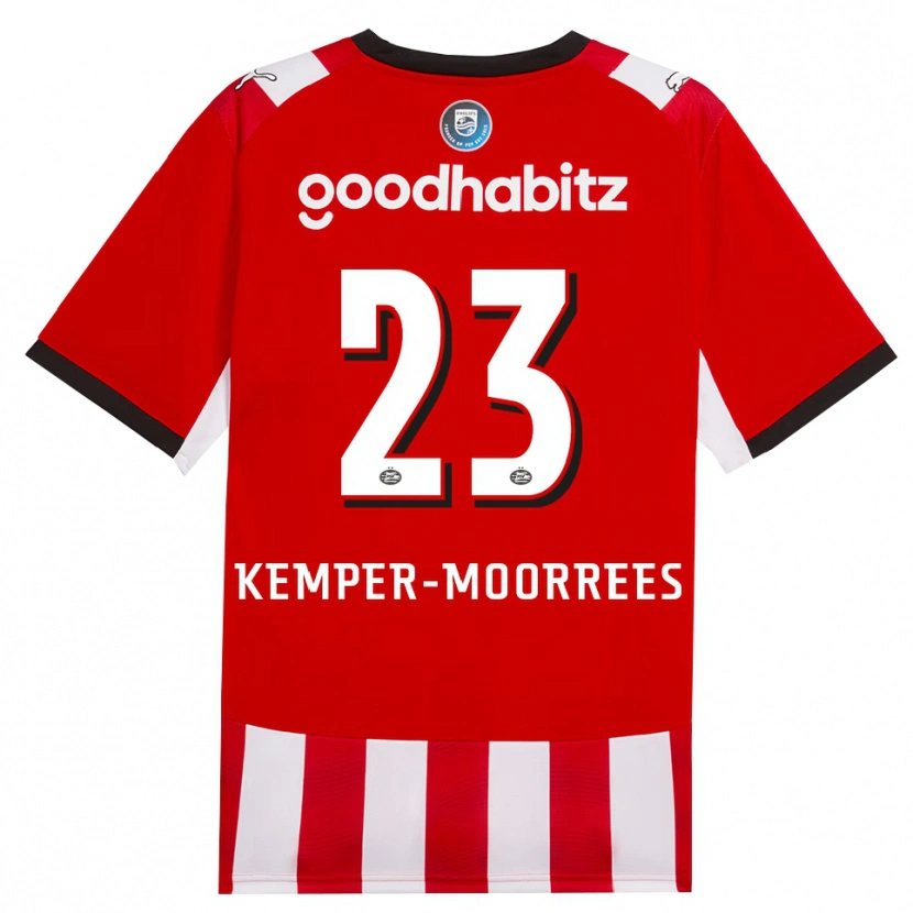 Danxen Kinder Myrthe Kemper-Moorrees #23 Rot Weiß Schwarz Heimtrikot Trikot 2026/27 T-Shirt Schweiz