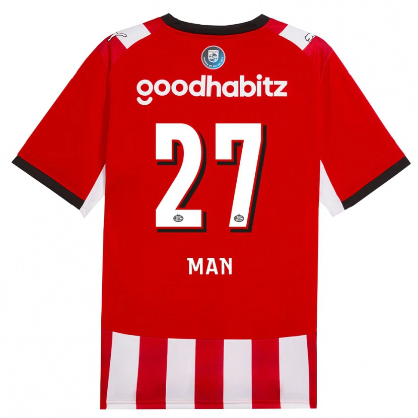 Danxen Kinder Dennis Man #27 Rot Weiß Schwarz Heimtrikot Trikot 2026/27 T-Shirt Schweiz