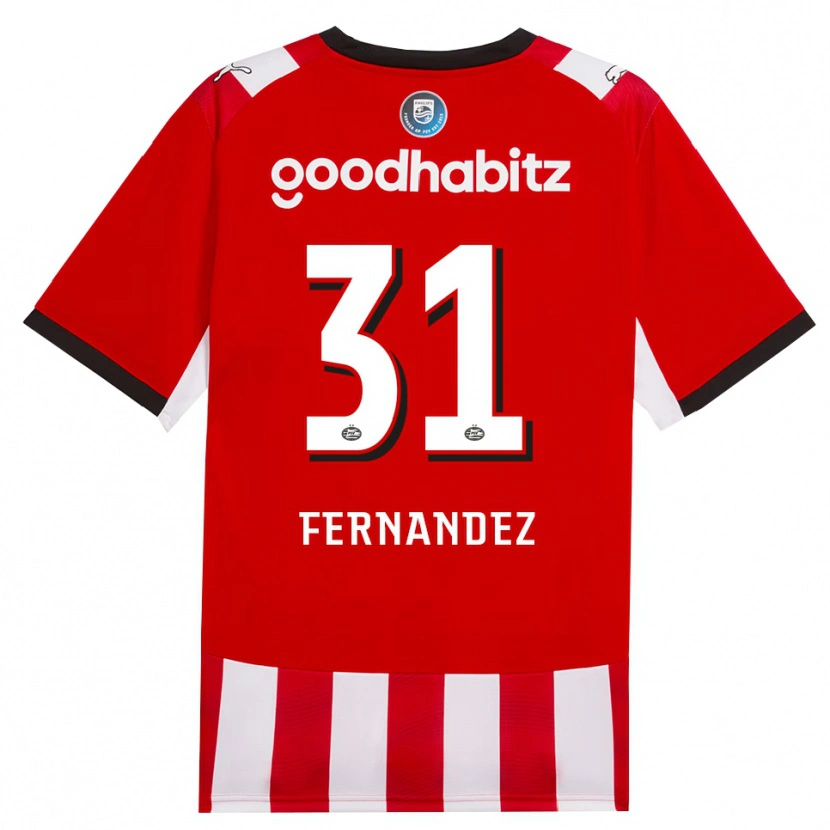 Danxen Kinder Noah Fernandez #31 Rot Weiß Schwarz Heimtrikot Trikot 2026/27 T-Shirt Schweiz