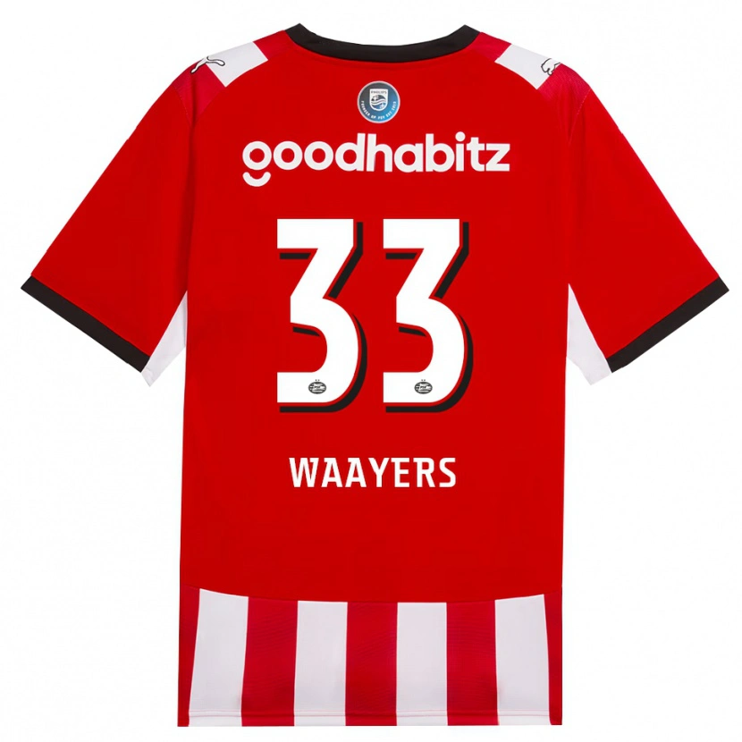 Danxen Kinder Eus Waayers #33 Rot Weiß Schwarz Heimtrikot Trikot 2026/27 T-Shirt Schweiz