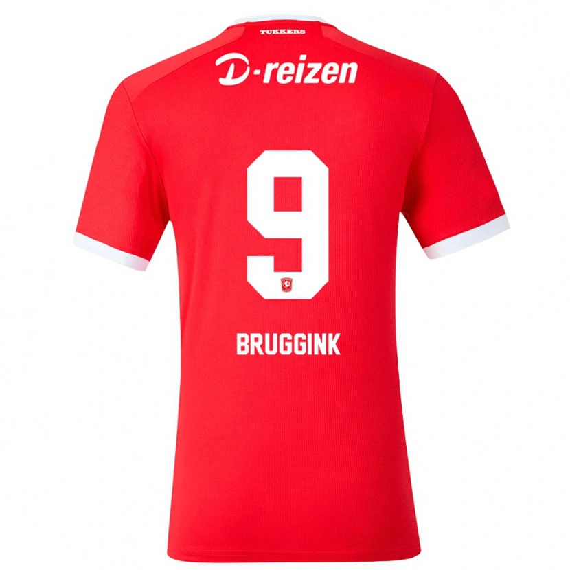 Danxen Kinder Pim Bruggink #9 Rot Weiß Heimtrikot Trikot 2026/27 T-Shirt Schweiz