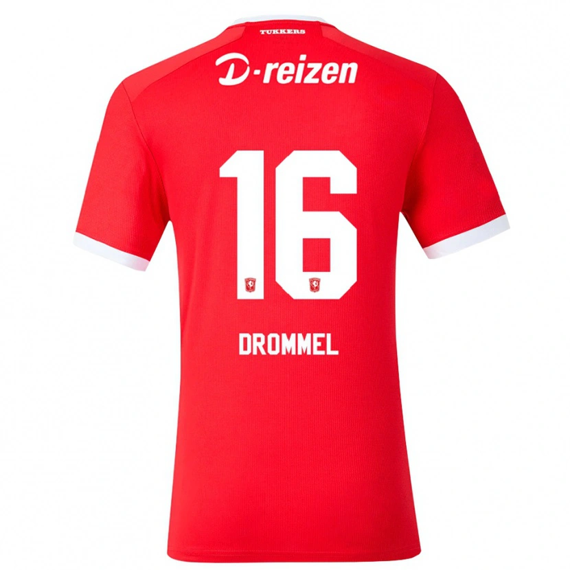Danxen Kinder Joël Drommel #16 Rot Weiß Heimtrikot Trikot 2026/27 T-Shirt Schweiz