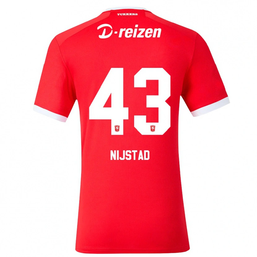Danxen Kinder Ruud Nijstad #43 Rot Weiß Heimtrikot Trikot 2026/27 T-Shirt Schweiz