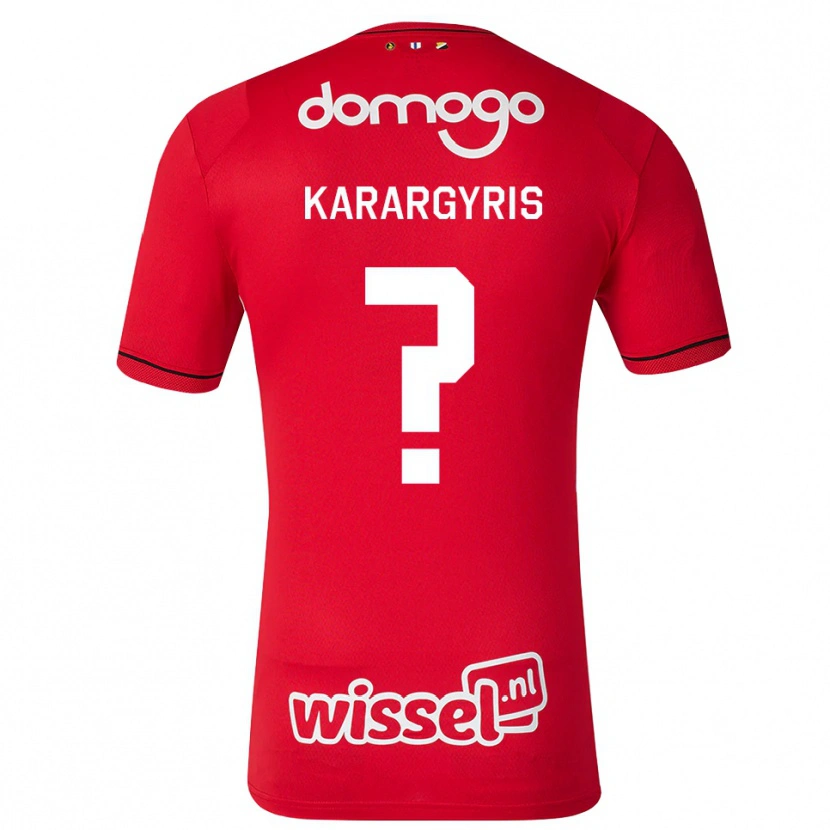 Danxen Kinder Zois Karargyris #0 Rot Weiß Schwarz Heimtrikot Trikot 2026/27 T-Shirt Schweiz