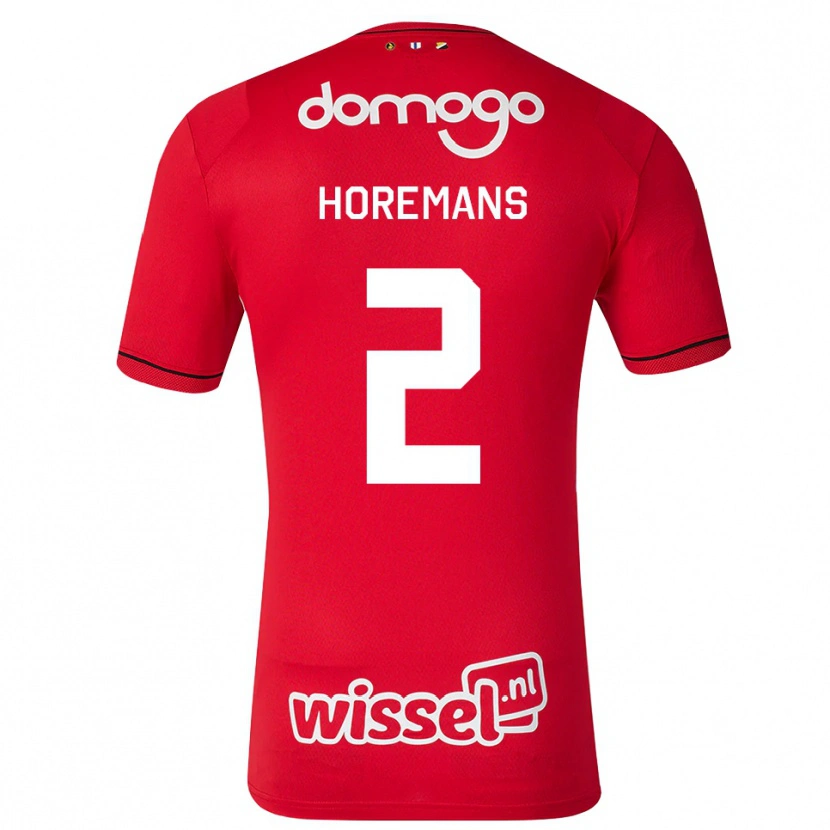 Danxen Kinder Siebe Horemans #2 Rot Weiß Schwarz Heimtrikot Trikot 2026/27 T-Shirt Schweiz