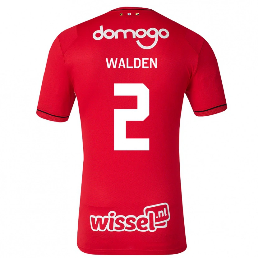 Danxen Kinder Jaden Walden #2 Rot Weiß Schwarz Heimtrikot Trikot 2026/27 T-Shirt Schweiz