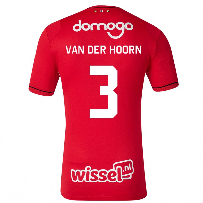 Danxen Kinder Mike Van Der Hoorn #3 Rot Weiß Schwarz Heimtrikot Trikot 2026/27 T-Shirt Schweiz