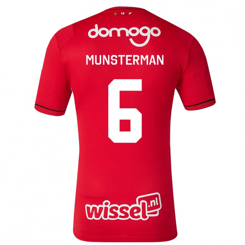 Danxen Kinder Marthe Munsterman #6 Rot Weiß Schwarz Heimtrikot Trikot 2026/27 T-Shirt Schweiz