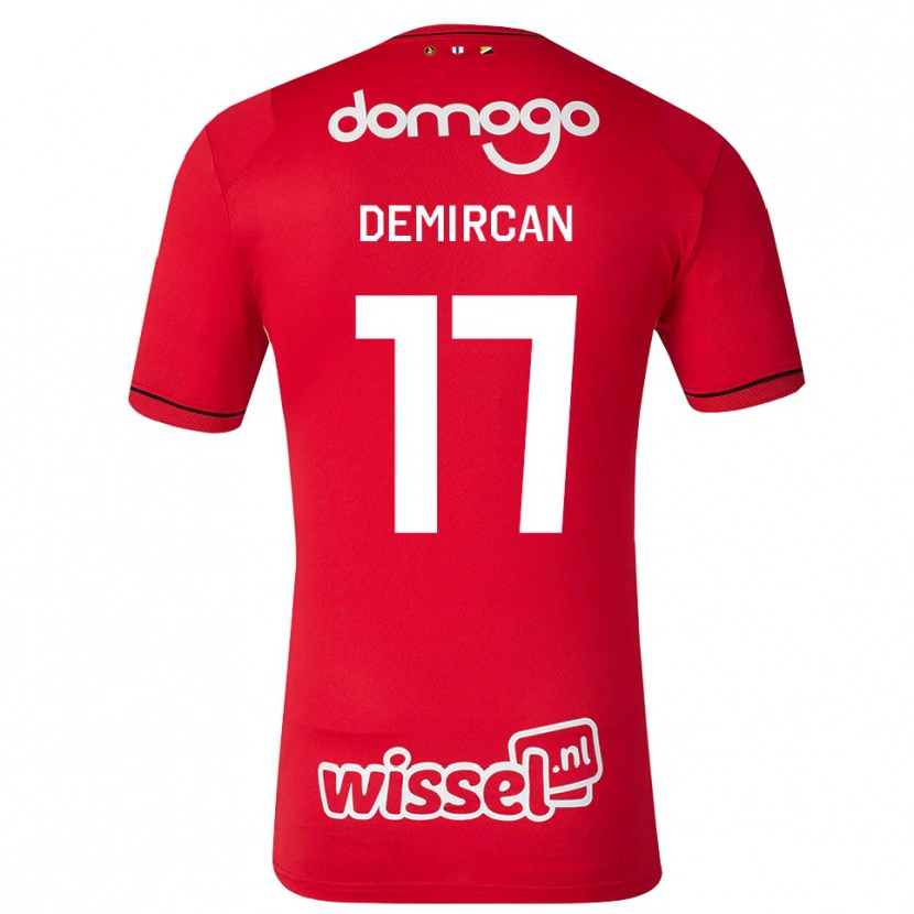Danxen Kinder Emirhan Demircan #17 Rot Weiß Schwarz Heimtrikot Trikot 2026/27 T-Shirt Schweiz