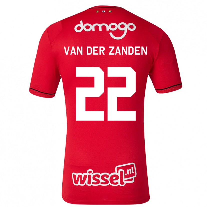 Danxen Kinder Ilse Van Der Zanden #22 Rot Weiß Schwarz Heimtrikot Trikot 2026/27 T-Shirt Schweiz