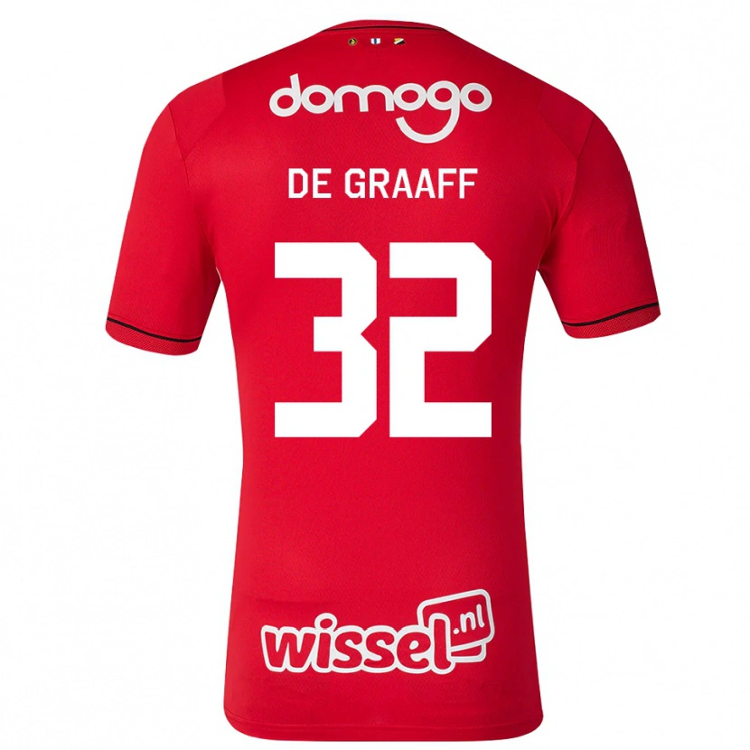 Danxen Kinder Tom De Graaff #32 Rot Weiß Schwarz Heimtrikot Trikot 2026/27 T-Shirt Schweiz