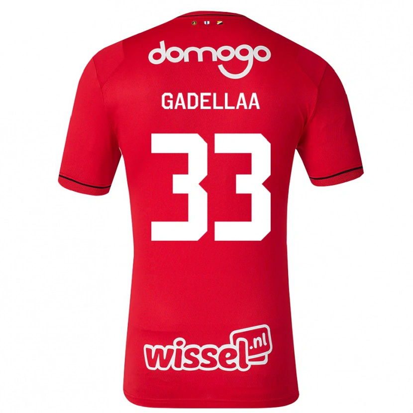 Danxen Kinder Kevin Gadellaa #33 Rot Weiß Schwarz Heimtrikot Trikot 2026/27 T-Shirt Schweiz