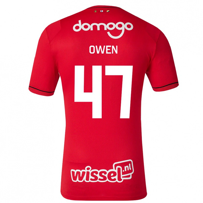 Danxen Kinder Emmanuel Chigozie Owen #47 Rot Weiß Schwarz Heimtrikot Trikot 2026/27 T-Shirt Schweiz