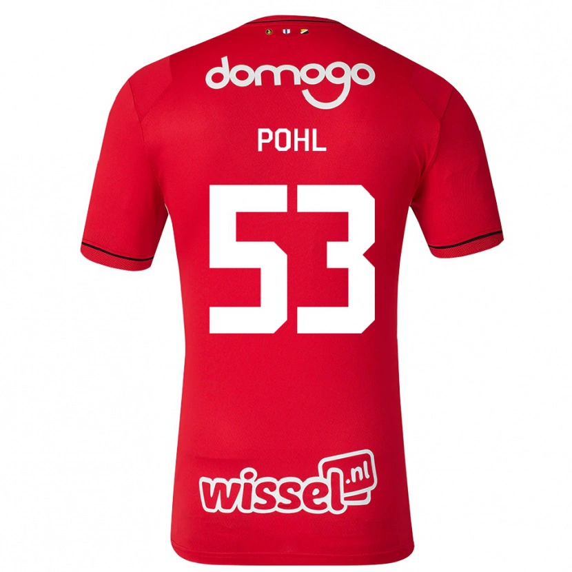Danxen Kinder Ferdinand Pohl #53 Rot Weiß Schwarz Heimtrikot Trikot 2026/27 T-Shirt Schweiz