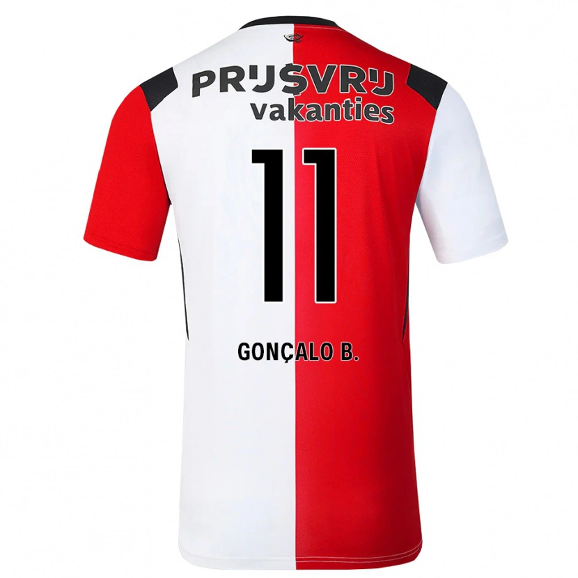 Danxen Kinder Gonçalo Borges #11 Rot Weiß Schwarz Heimtrikot Trikot 2026/27 T-Shirt Schweiz