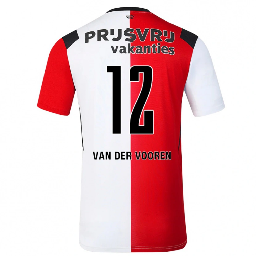 Danxen Kinder Remy Van Der Vooren #12 Rot Weiß Schwarz Heimtrikot Trikot 2026/27 T-Shirt Schweiz