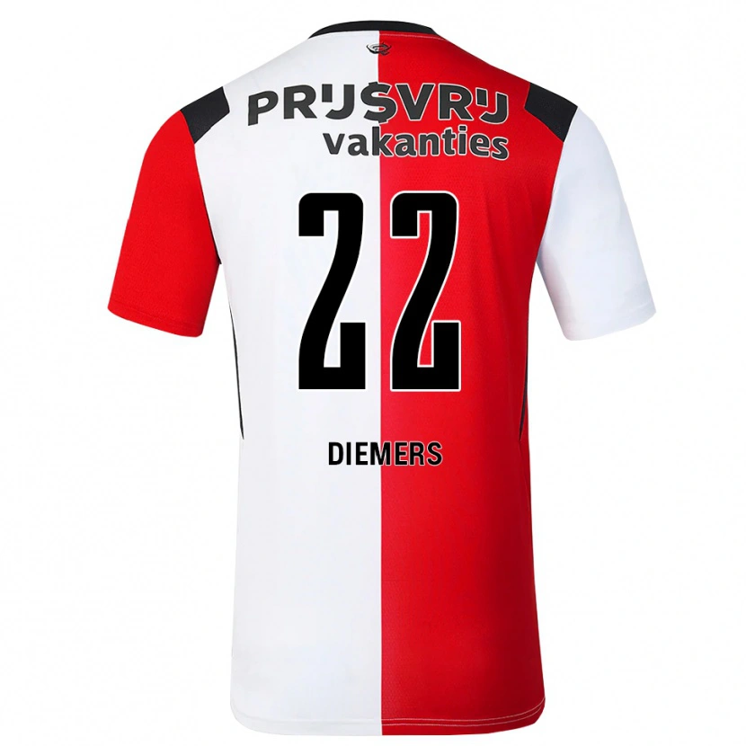 Danxen Kinder Mark Diemers #22 Rot Weiß Schwarz Heimtrikot Trikot 2026/27 T-Shirt Schweiz