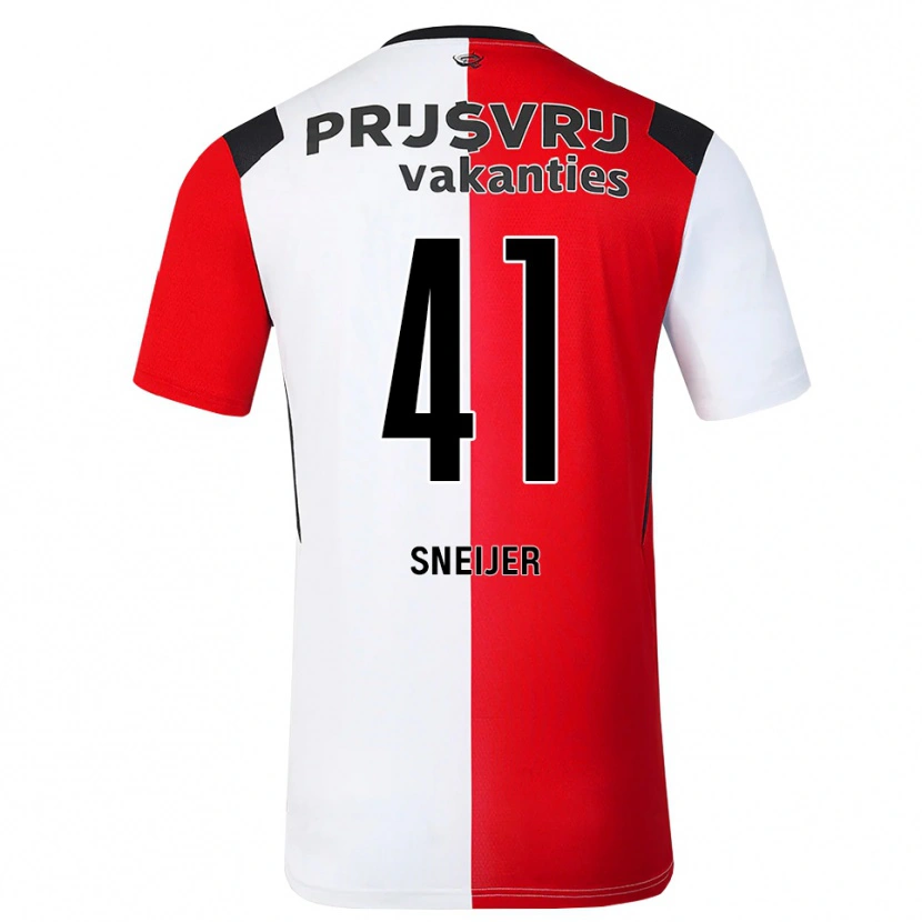 Danxen Kinder Zino Sneijer #41 Rot Weiß Schwarz Heimtrikot Trikot 2026/27 T-Shirt Schweiz