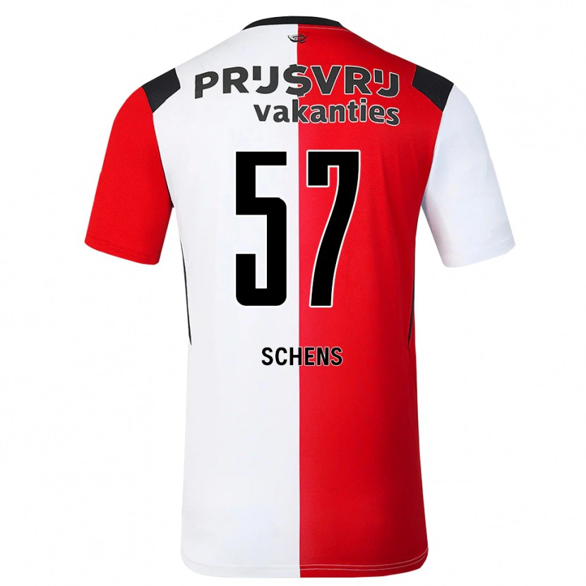 Danxen Kinder Twan Schens #57 Rot Weiß Schwarz Heimtrikot Trikot 2026/27 T-Shirt Schweiz