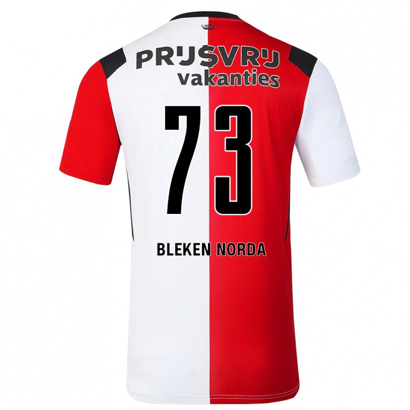 Danxen Kinder Haakon Bleken Norda #73 Rot Weiß Schwarz Heimtrikot Trikot 2026/27 T-Shirt Schweiz
