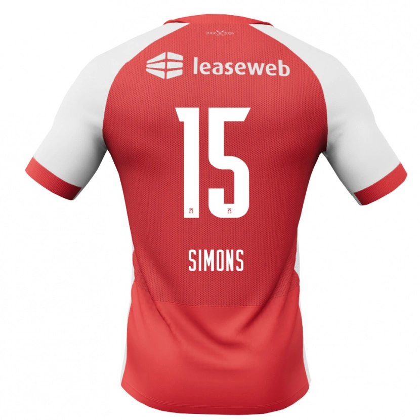 Danxen Kinder Saviola Simons #15 Rot Weiß Schwarz Heimtrikot Trikot 2026/27 T-Shirt Schweiz