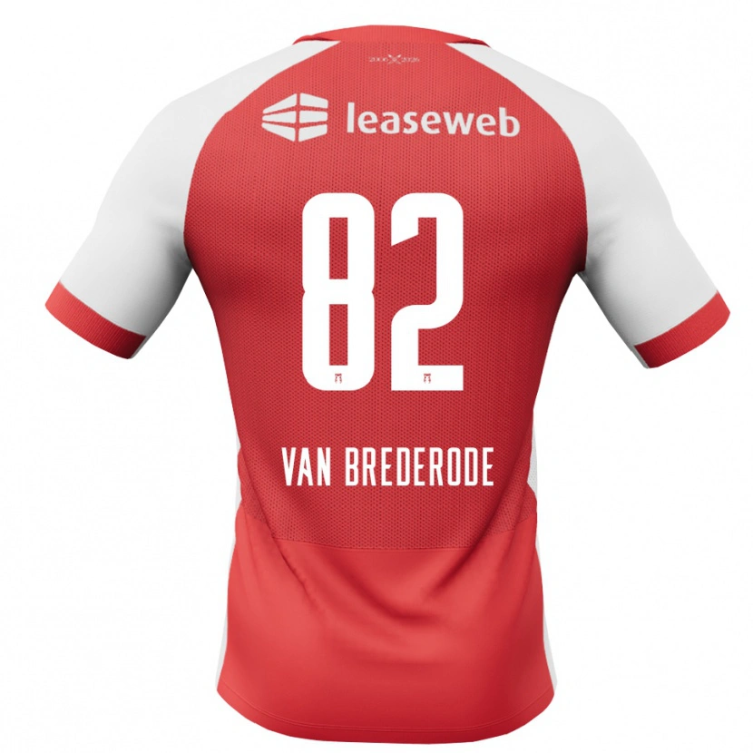 Danxen Kinder Myron Van Brederode #82 Rot Weiß Schwarz Heimtrikot Trikot 2026/27 T-Shirt Schweiz