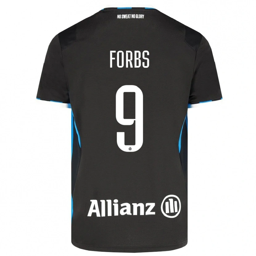 Danxen Kinder Carlos Forbs #9 Schwarz Rot Blau Heimtrikot Trikot 2026/27 T-Shirt Schweiz
