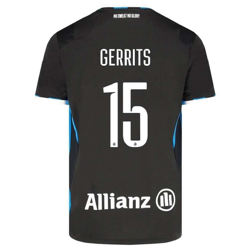 Danxen Kinder Melanie Gerrits #15 Schwarz Rot Blau Heimtrikot Trikot 2026/27 T-Shirt Schweiz