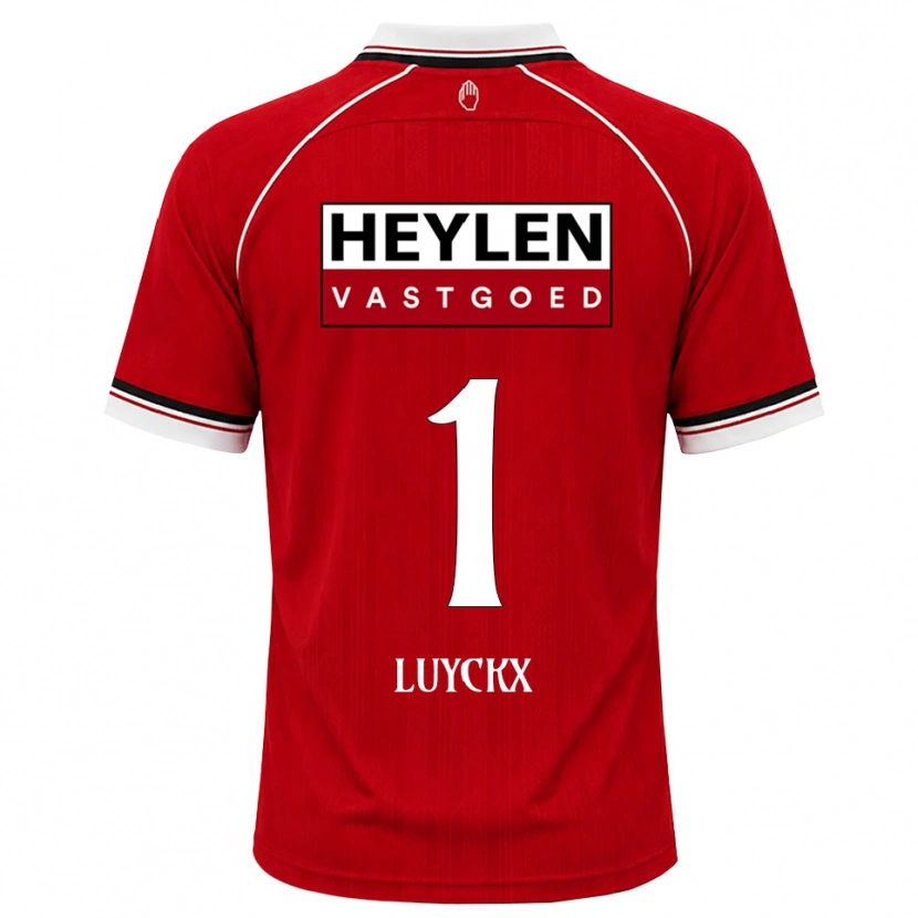 Danxen Kinder Vic Luyckx #1 Rot Weiß Schwarz Heimtrikot Trikot 2026/27 T-Shirt Schweiz