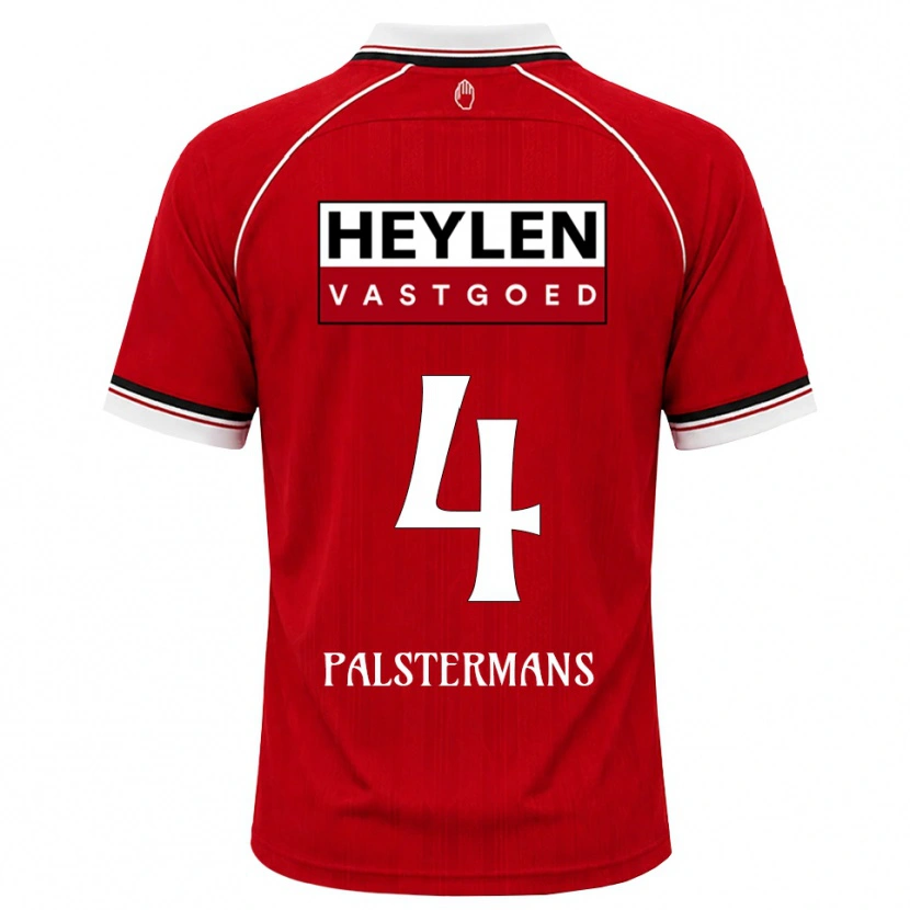 Danxen Kinder Jasper Palstermans #4 Rot Weiß Schwarz Heimtrikot Trikot 2026/27 T-Shirt Schweiz