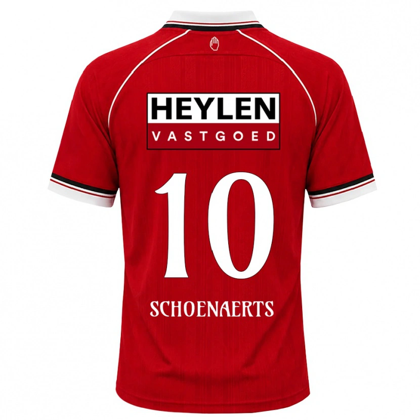 Danxen Kinder Nand Schoenaerts #10 Rot Weiß Schwarz Heimtrikot Trikot 2026/27 T-Shirt Schweiz